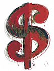 Andy Warhol Dollar Sign 1981 painting